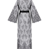 Lång kimono Allover Lace, Svart