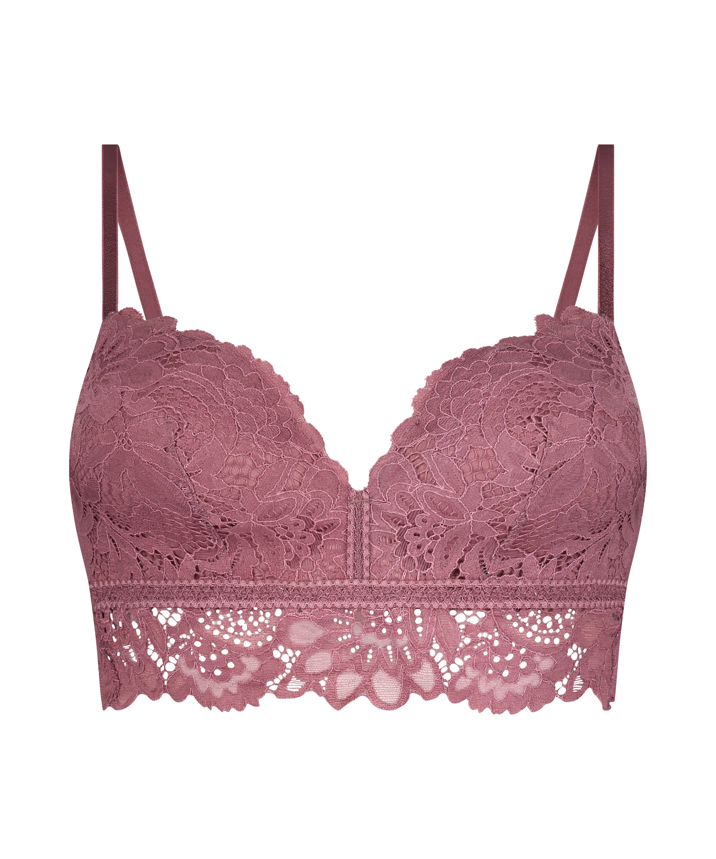 Formpressad longline bh utan bygel Shiloh, Lila, main