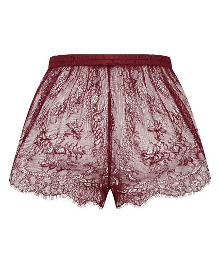 Shorts Lace Delphine, r&ouml;d