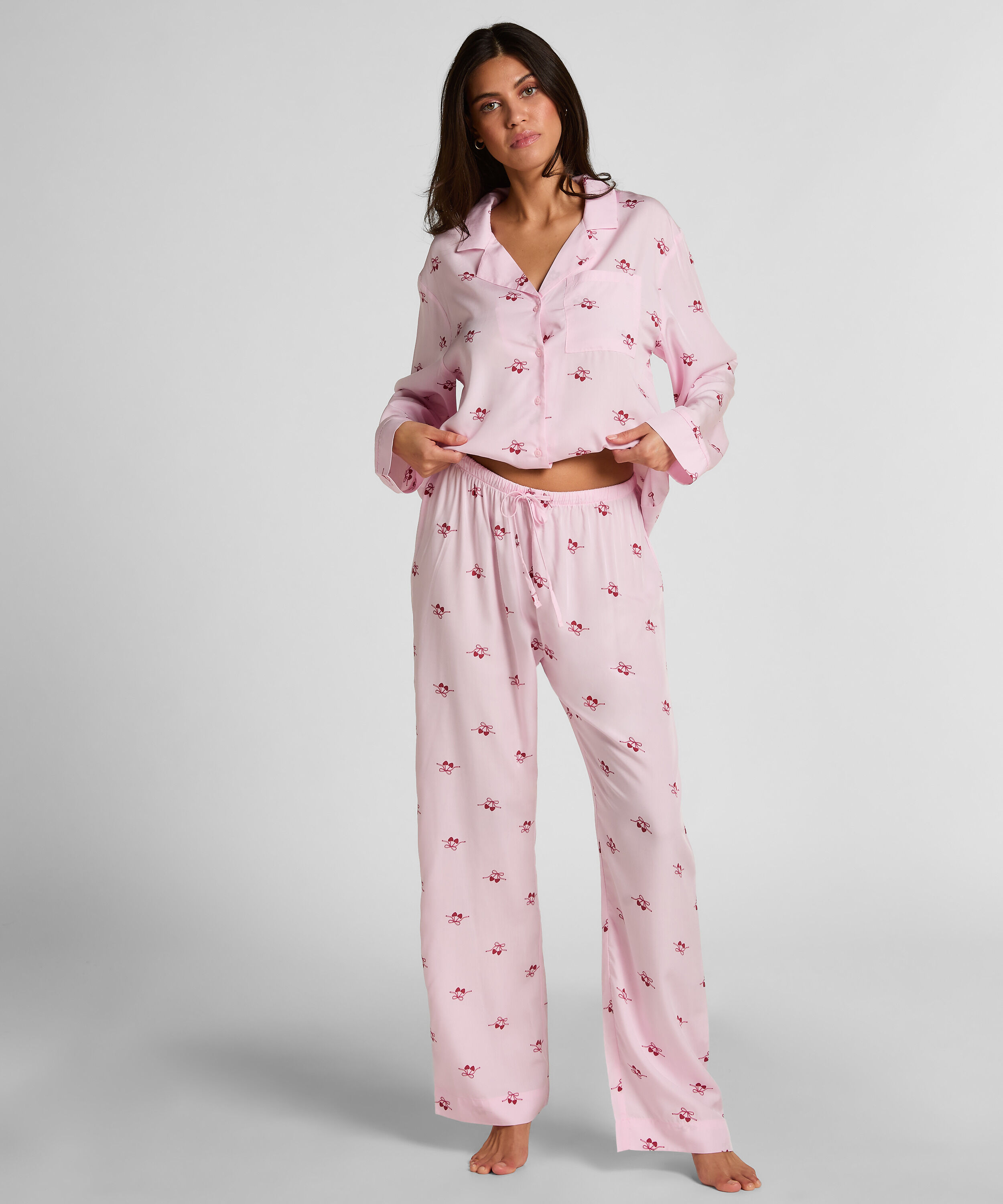 Byxa vävd körsbär, Rosa