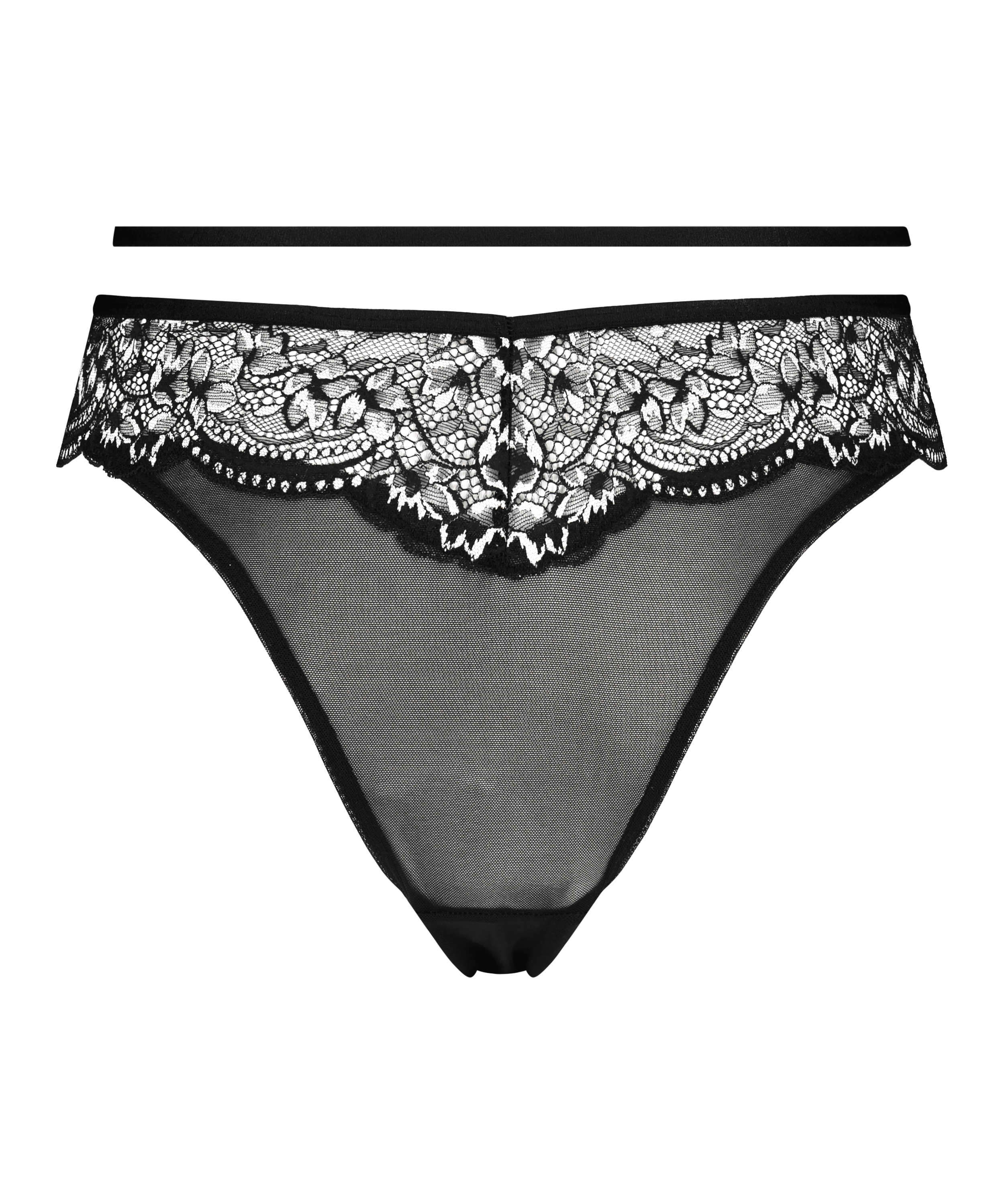 Kirsty h&ouml;gt skuren brazilian-trosa, Svart, main