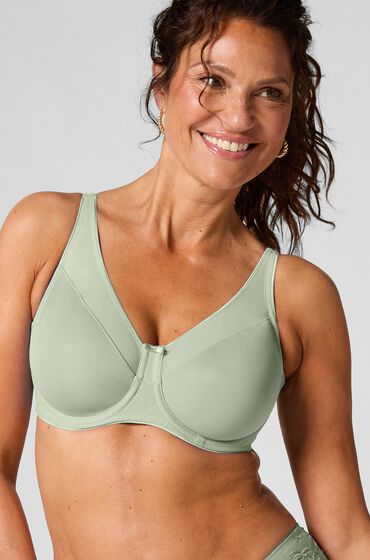 Hunkemöller Icke-formpressad minimizer-bh med bygel Nina Grön