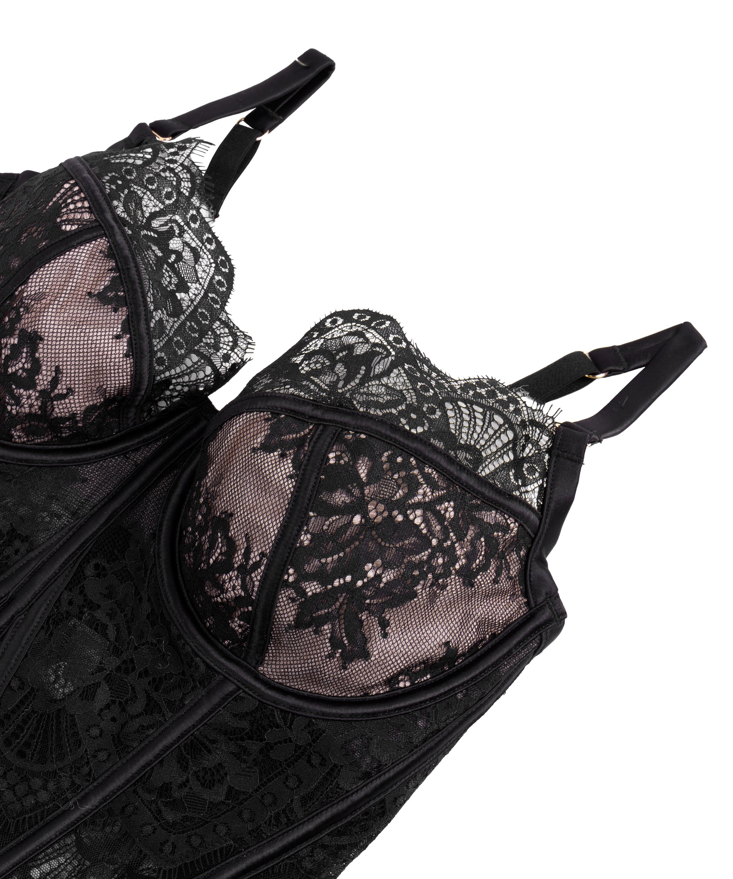 Bustier Zoe, Svart, main