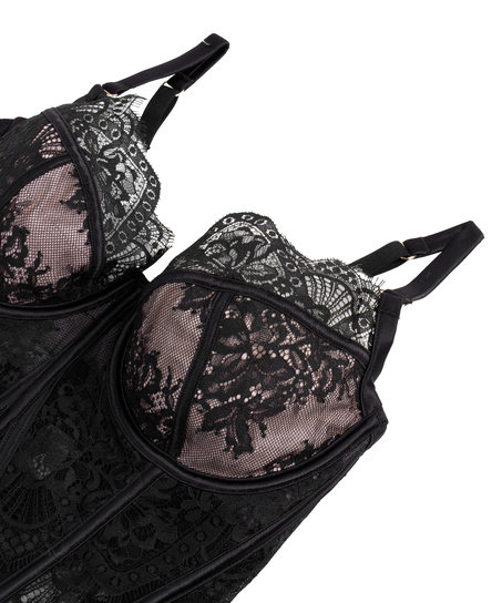 Bustier Zoe, Svart