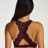 Halter-racerback bralette, Lila