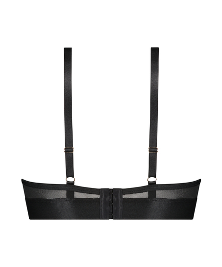 Icke formpressad longline bygel-bh Pleasure, Svart