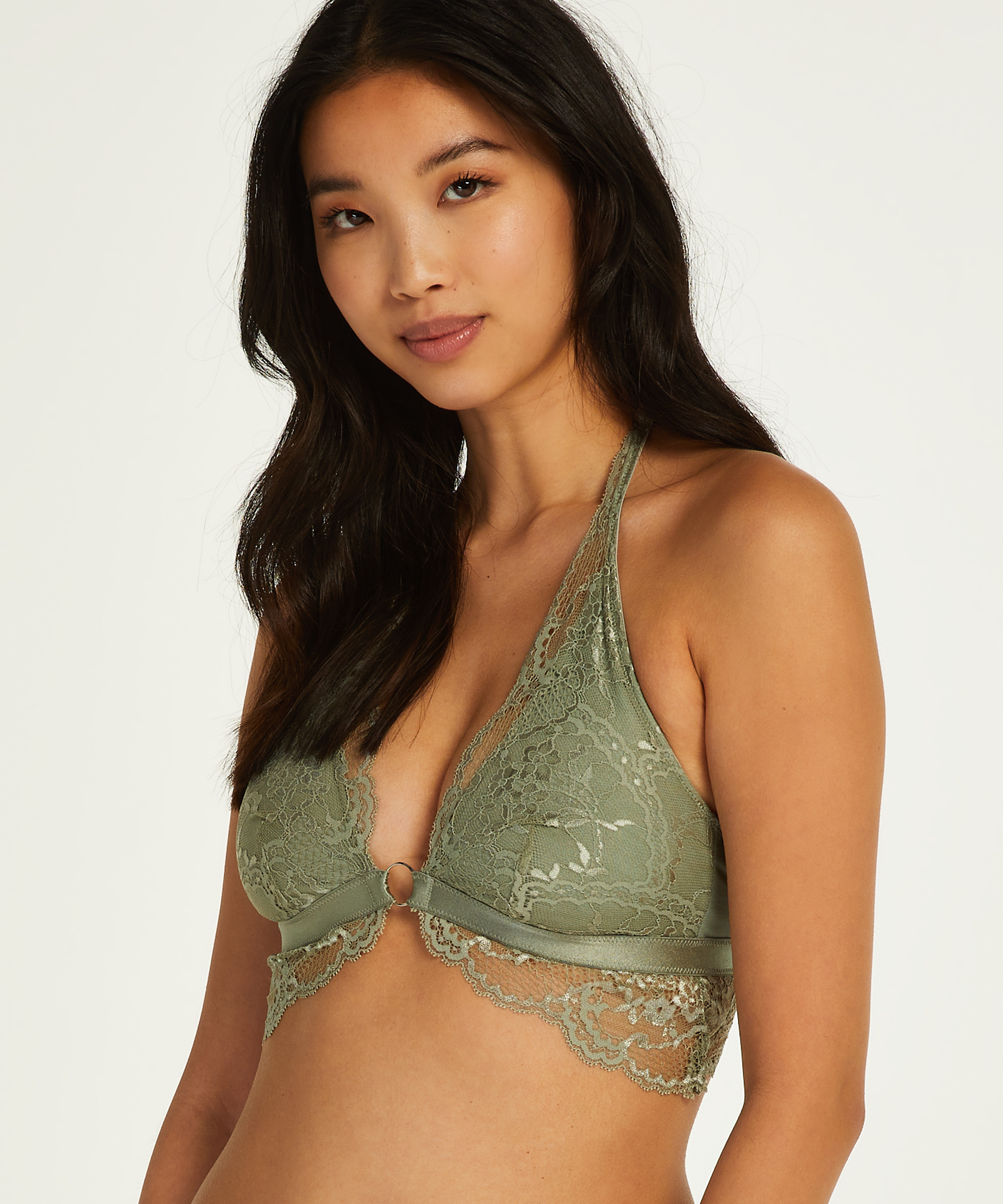 Amber formpressad bralette, Gr&ouml;n, main