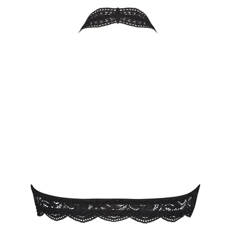 Bralette Halter Lace, Svart