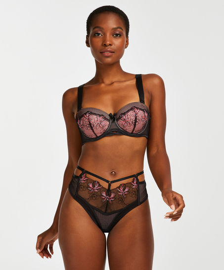 Brazilian-trosa High Waist Duckie, Svart