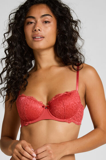 Hunkemöller Formpressad bygel-bh Marine Röd — produktbild
