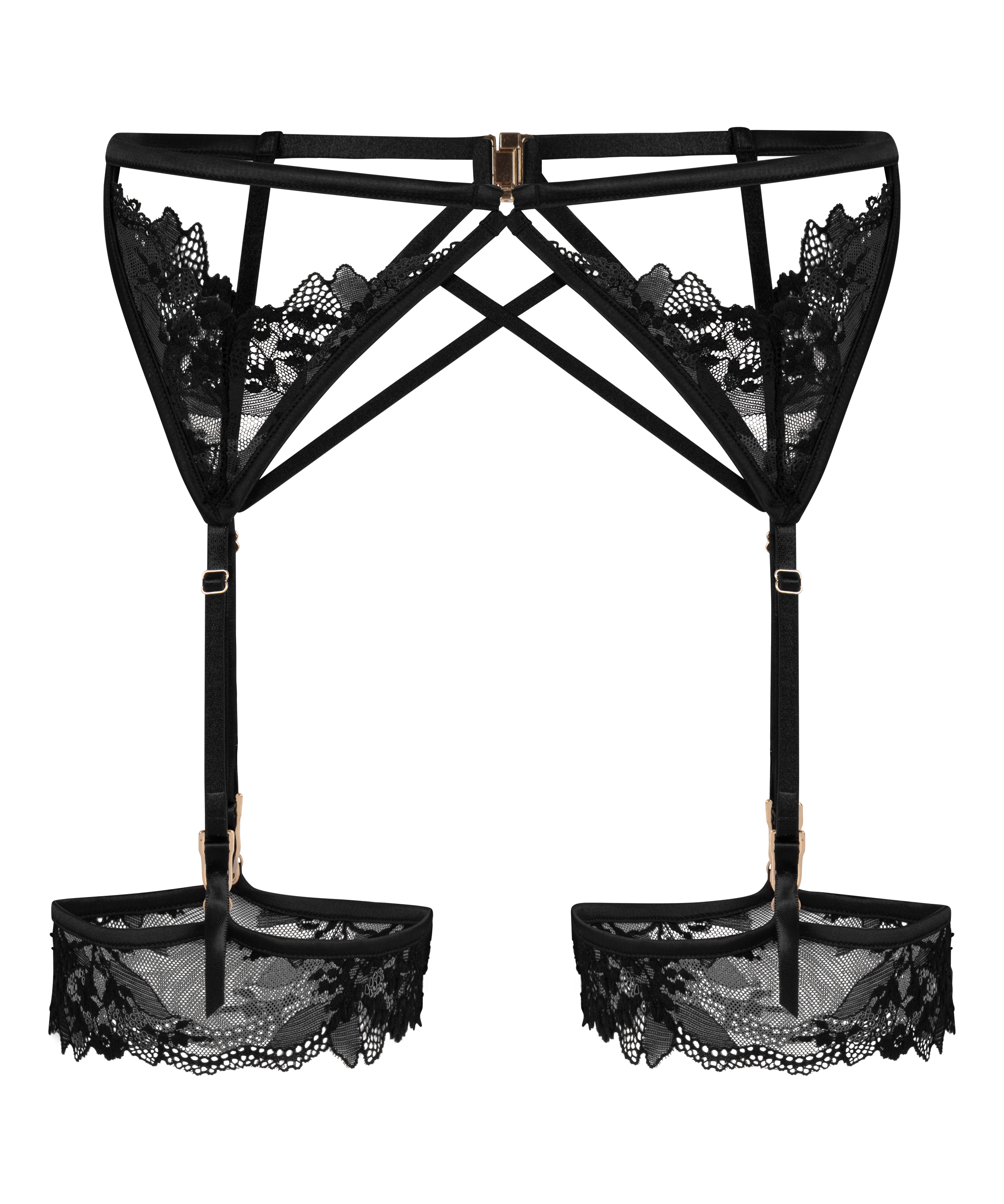 Strumpeband Amari, Svart, main