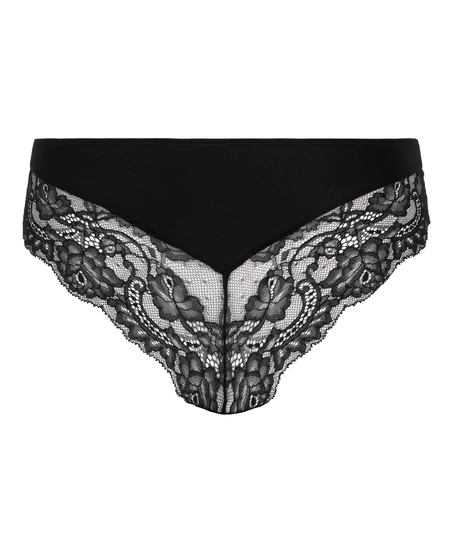 Teddy brazilian-shorts, Svart