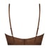 Honey longline icke-formpressad bygel-bh, Brun
