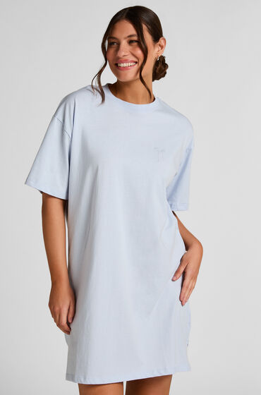 Hunkemöller Nattskjorta med rund hals Blå