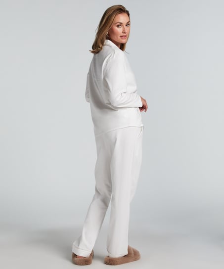 Pyjamastopp Flanel Essentials, Vit