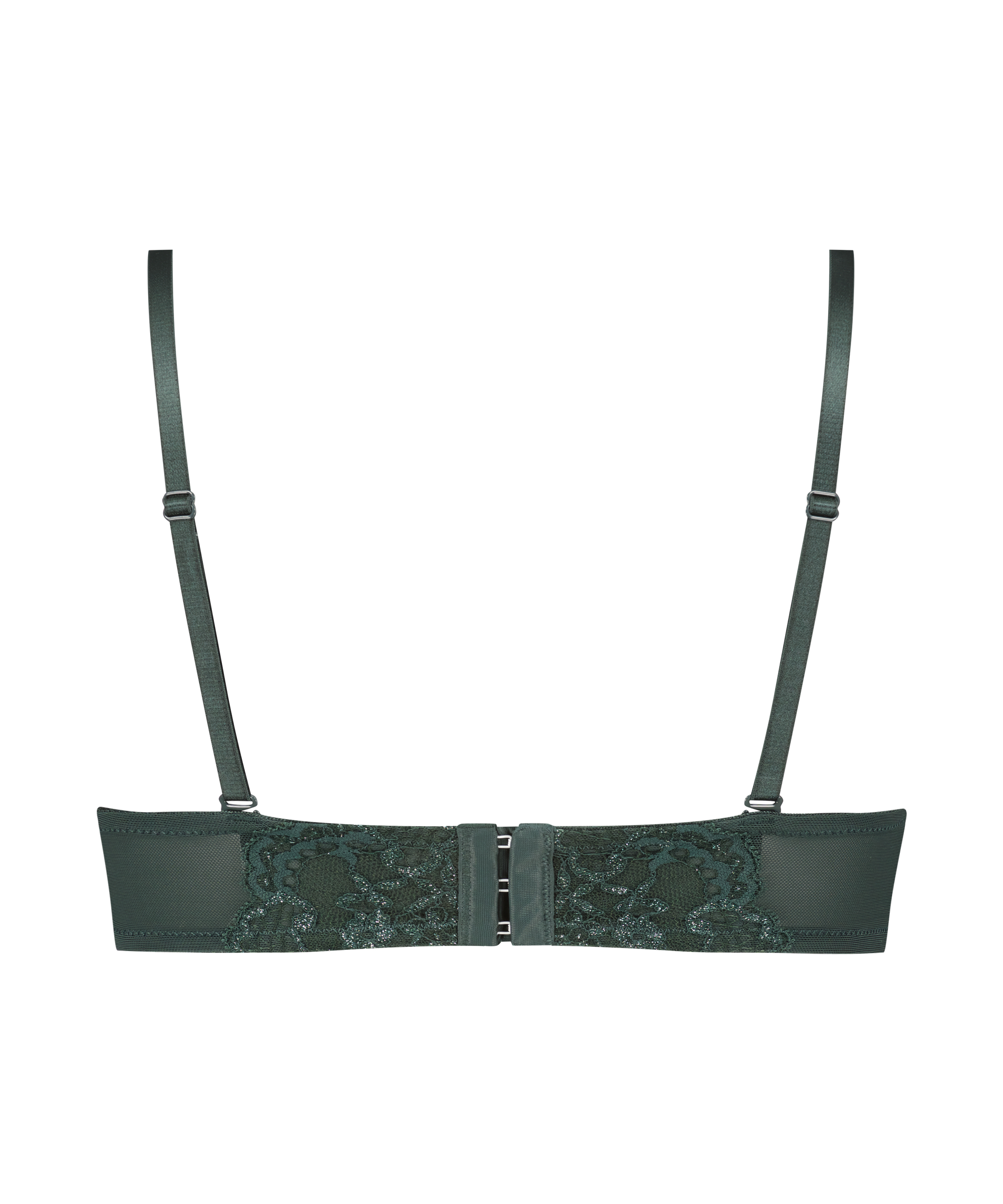 Reeva formpressad axelbandslös bygel-bh, Grön, main