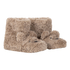 Tofflor Teddy Bear, Beige