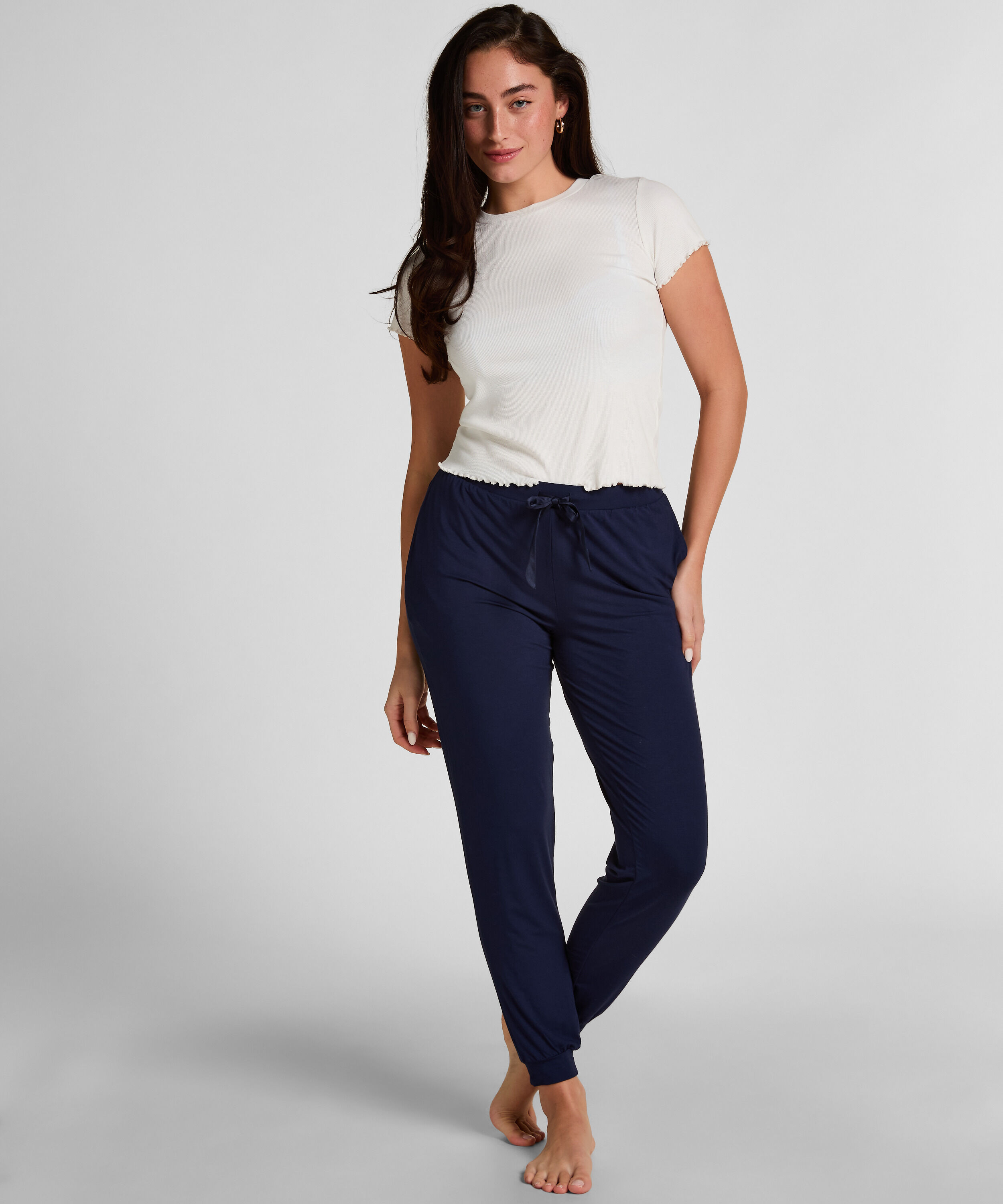 Pyjamasbyxa Jersey, Blå