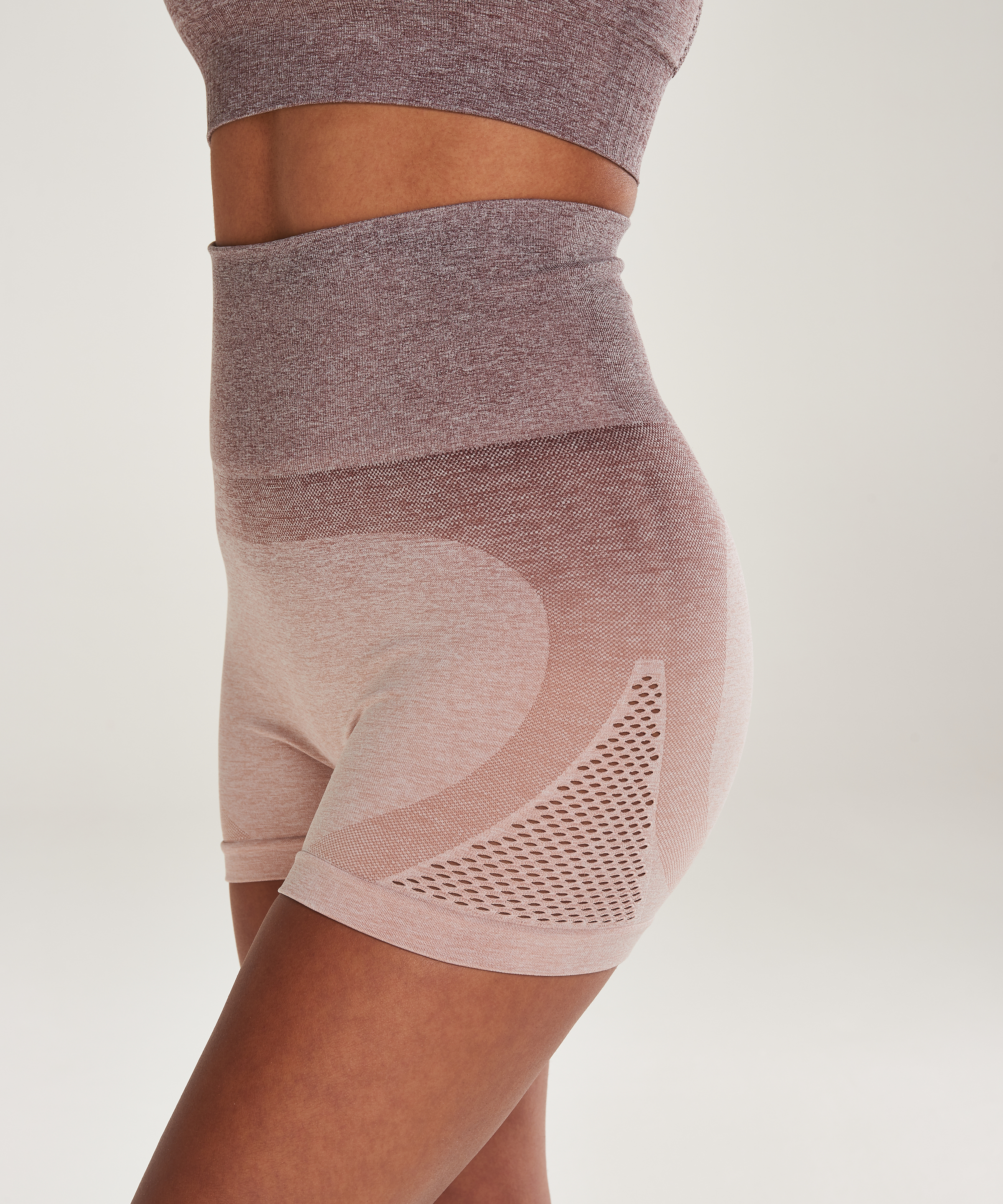 HKMX shorts med hög midja, Rosa, main