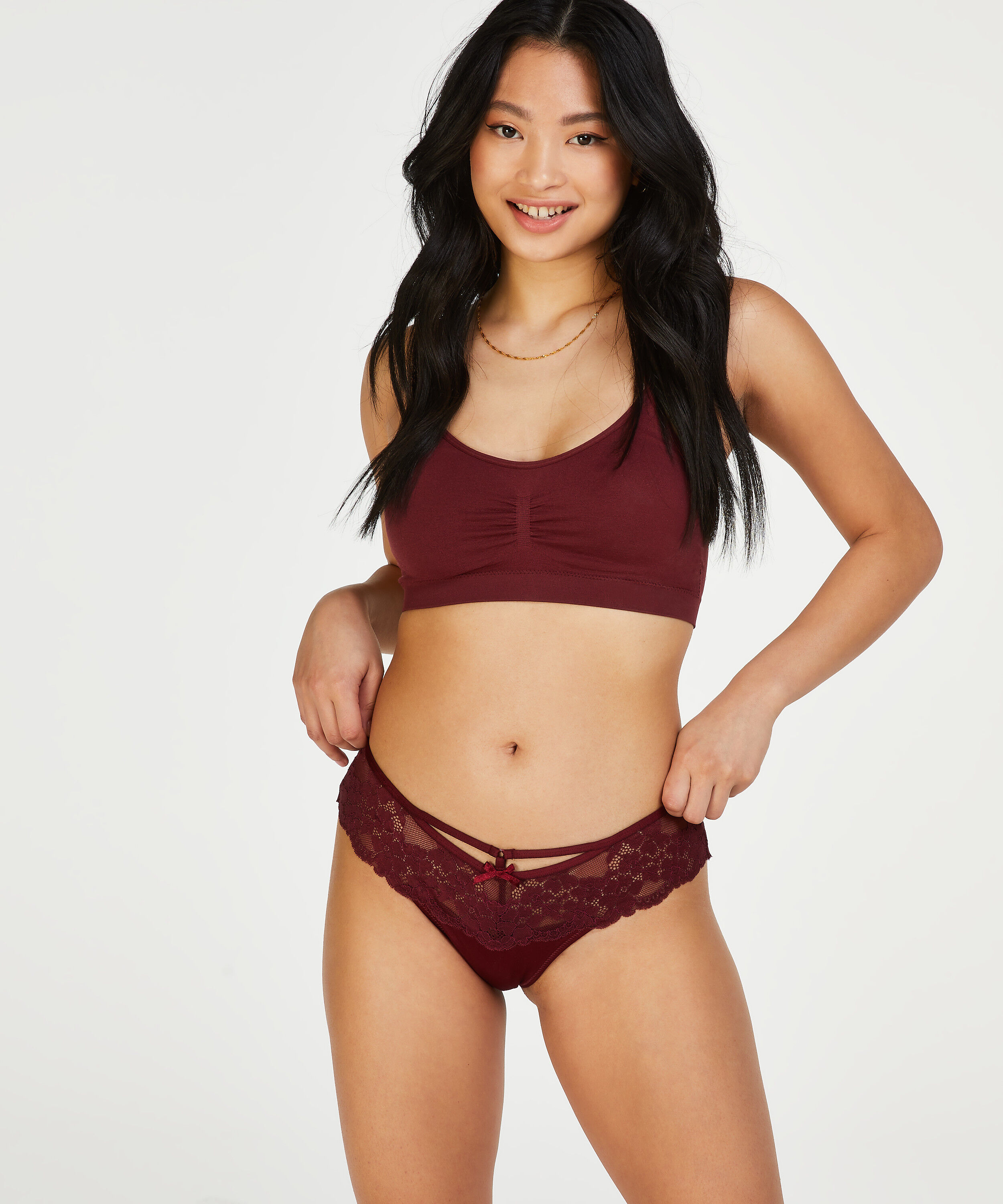 Boxerstringtrosa Nellie, Röd