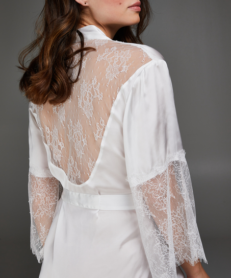 Kimono Satin Lily, Vit