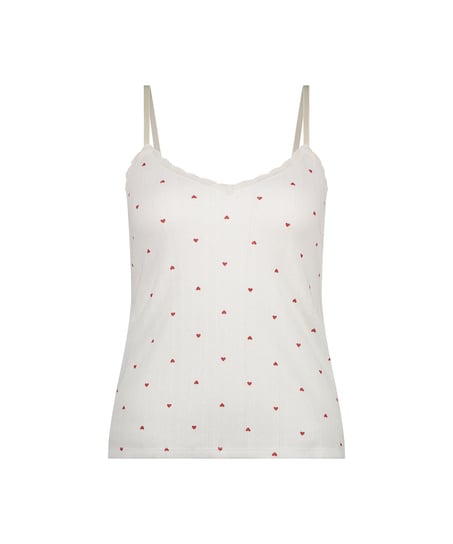 Linne Cami Lace, Vit