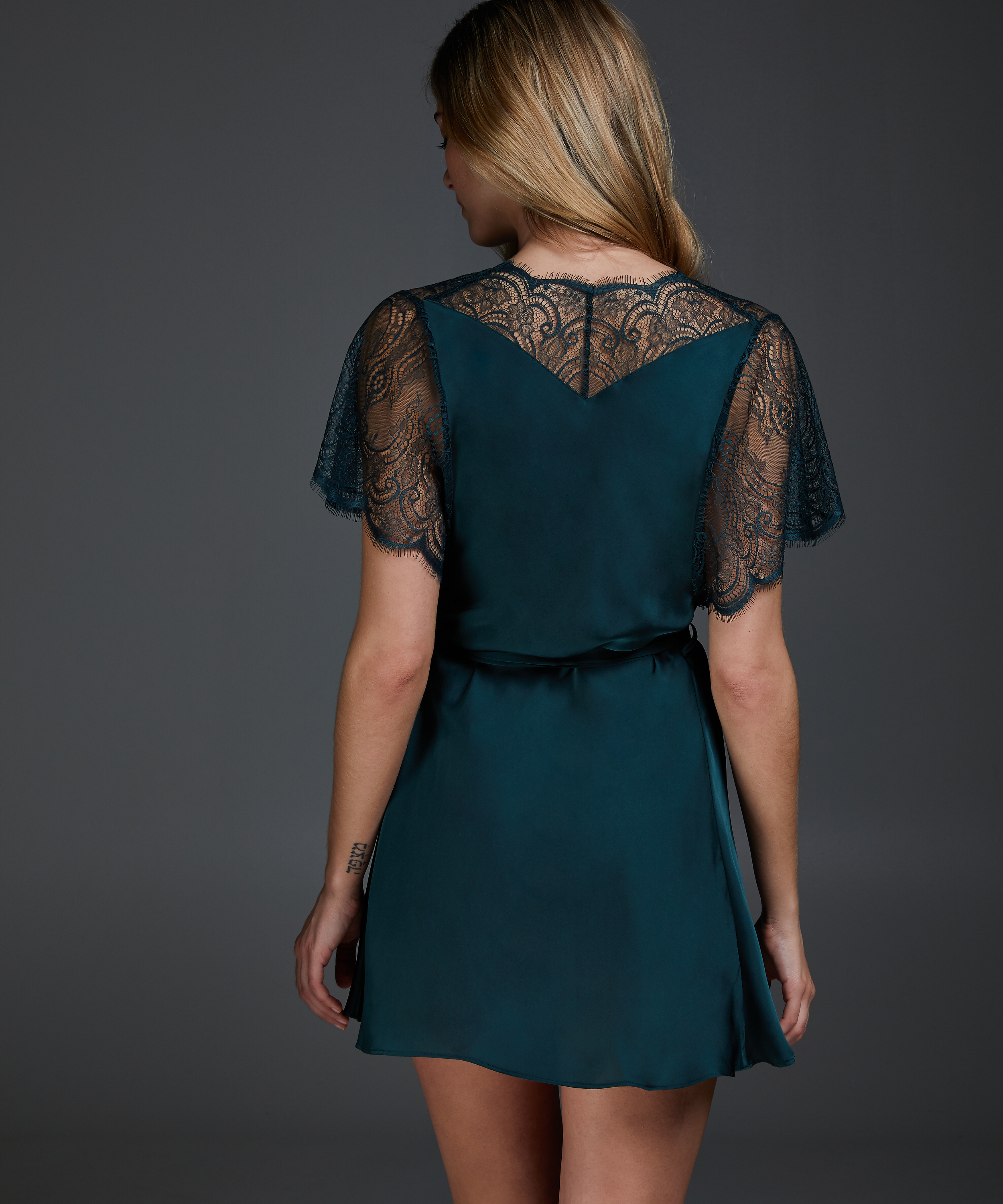 Kimono Cap Sleeve, Gr&ouml;n, main