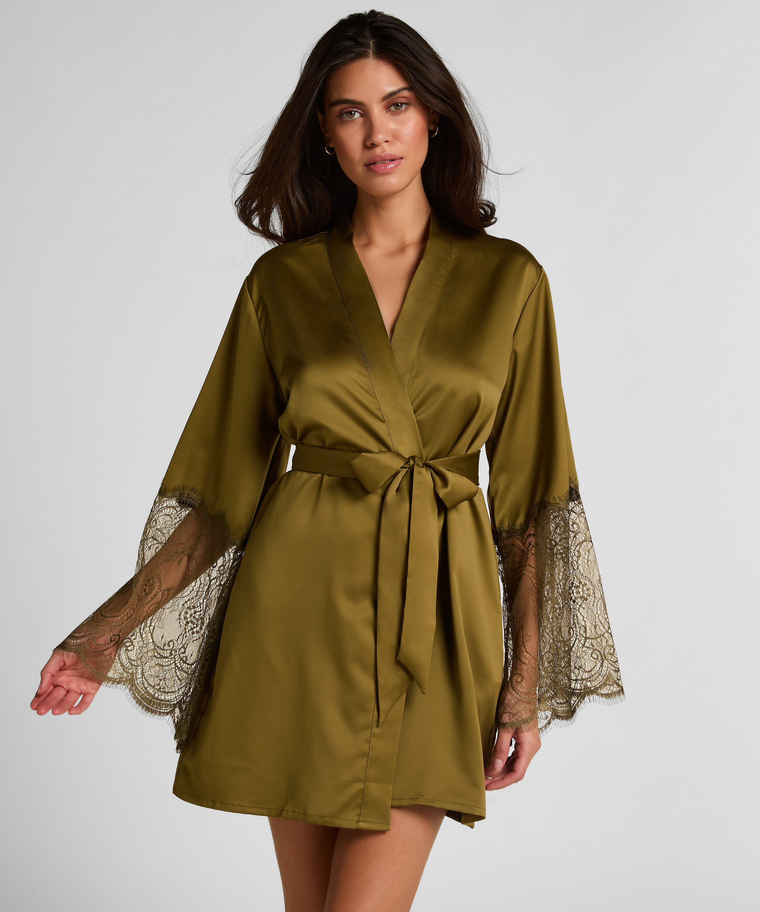 Kimono Satin, Grön