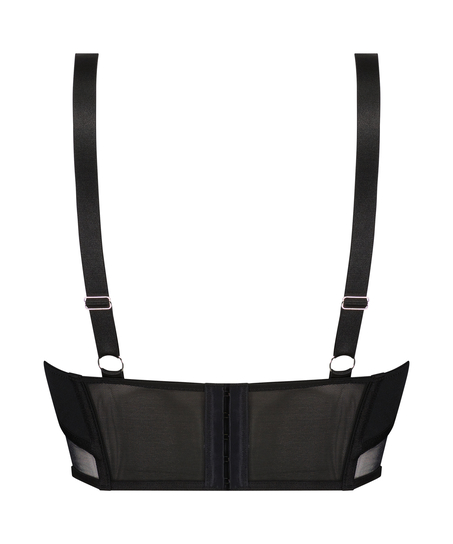 Topp nätkorsett Love Me, Svart