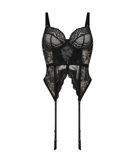 Bustier Sienna, Svart