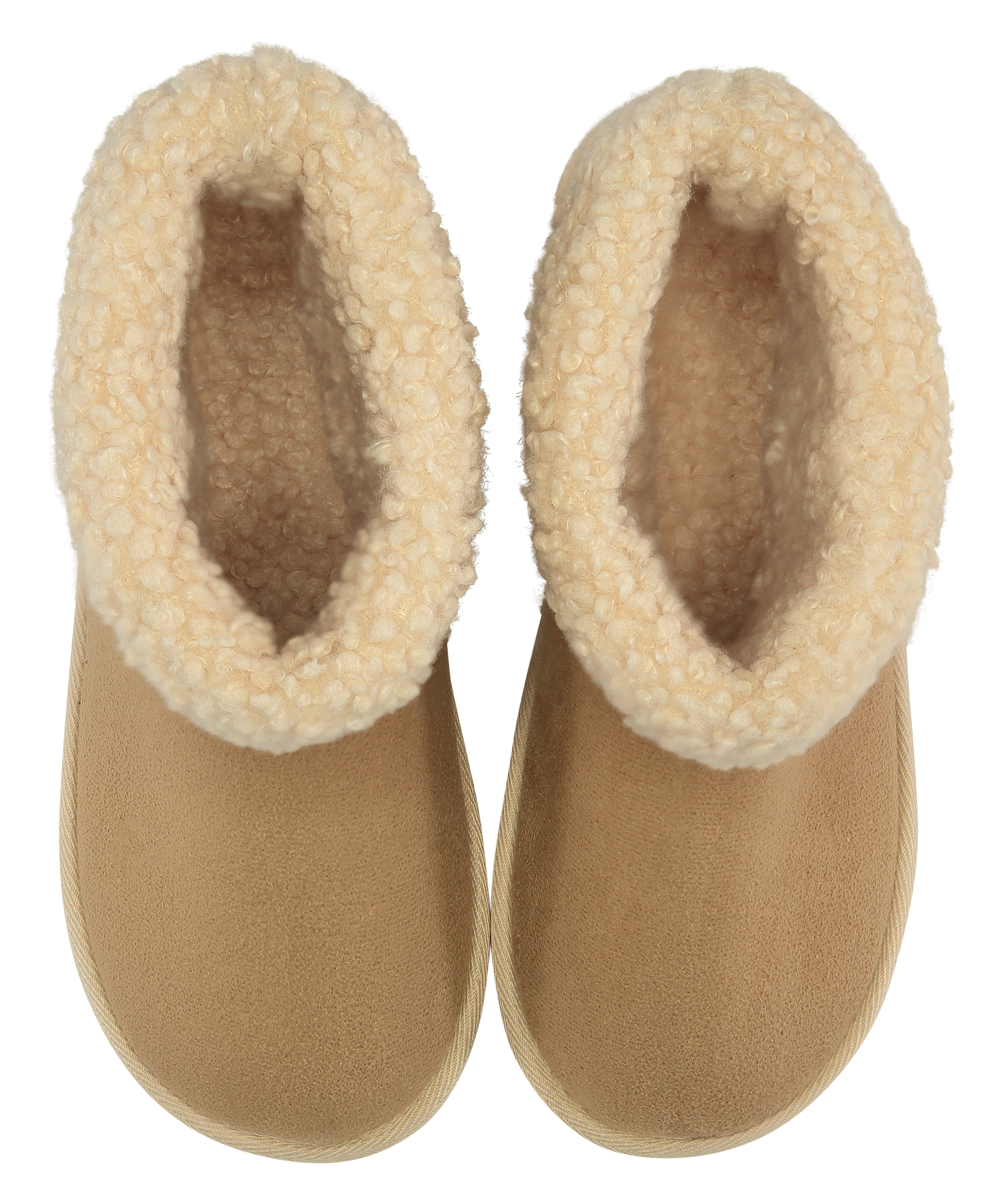 Tofflor i konstmocka, Beige, main