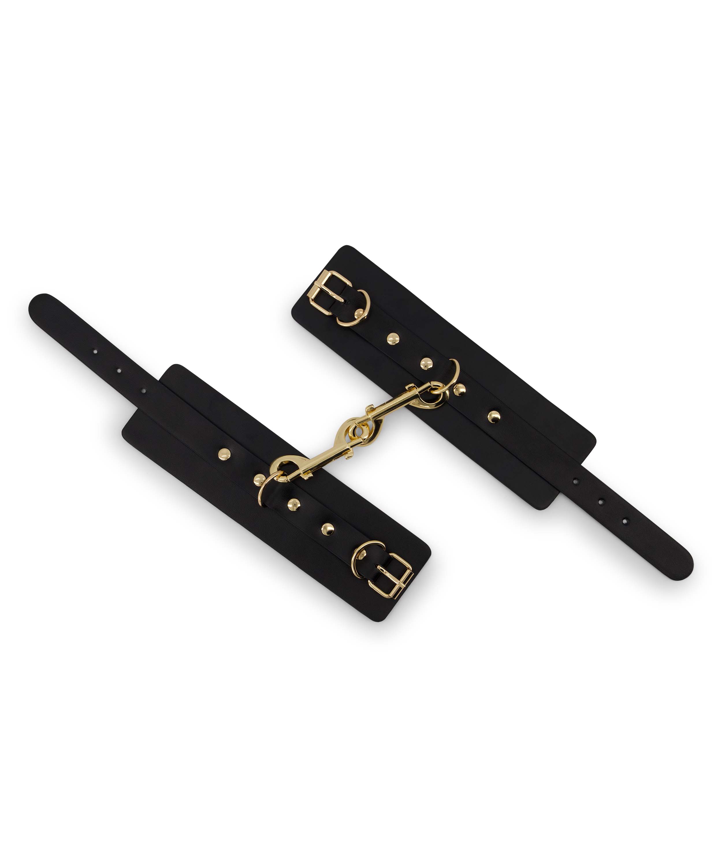 Handledsmanschetter med metallnitar, Svart, main