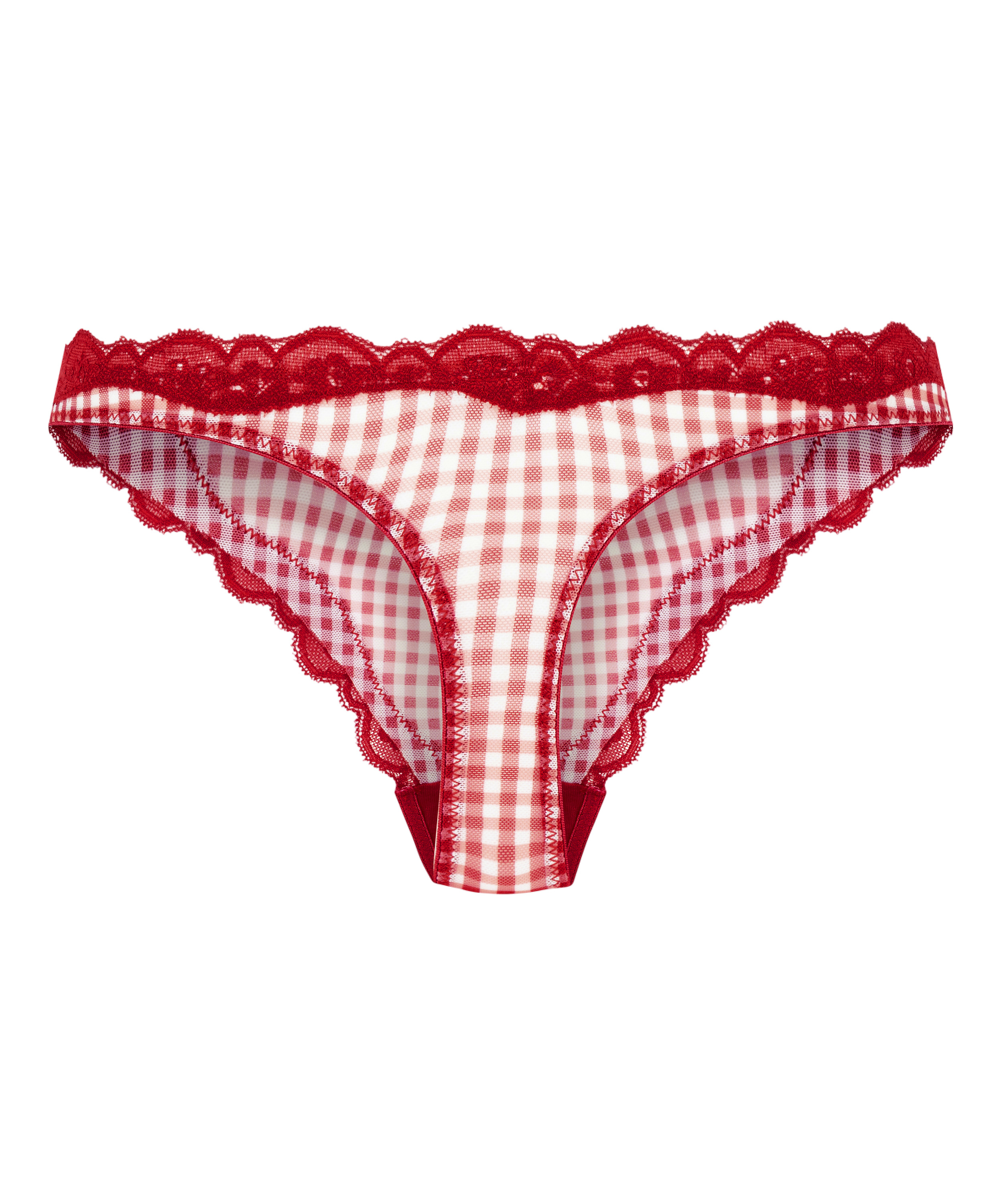 Liz h&ouml;gt skuren stringtrosa, R&ouml;d, main