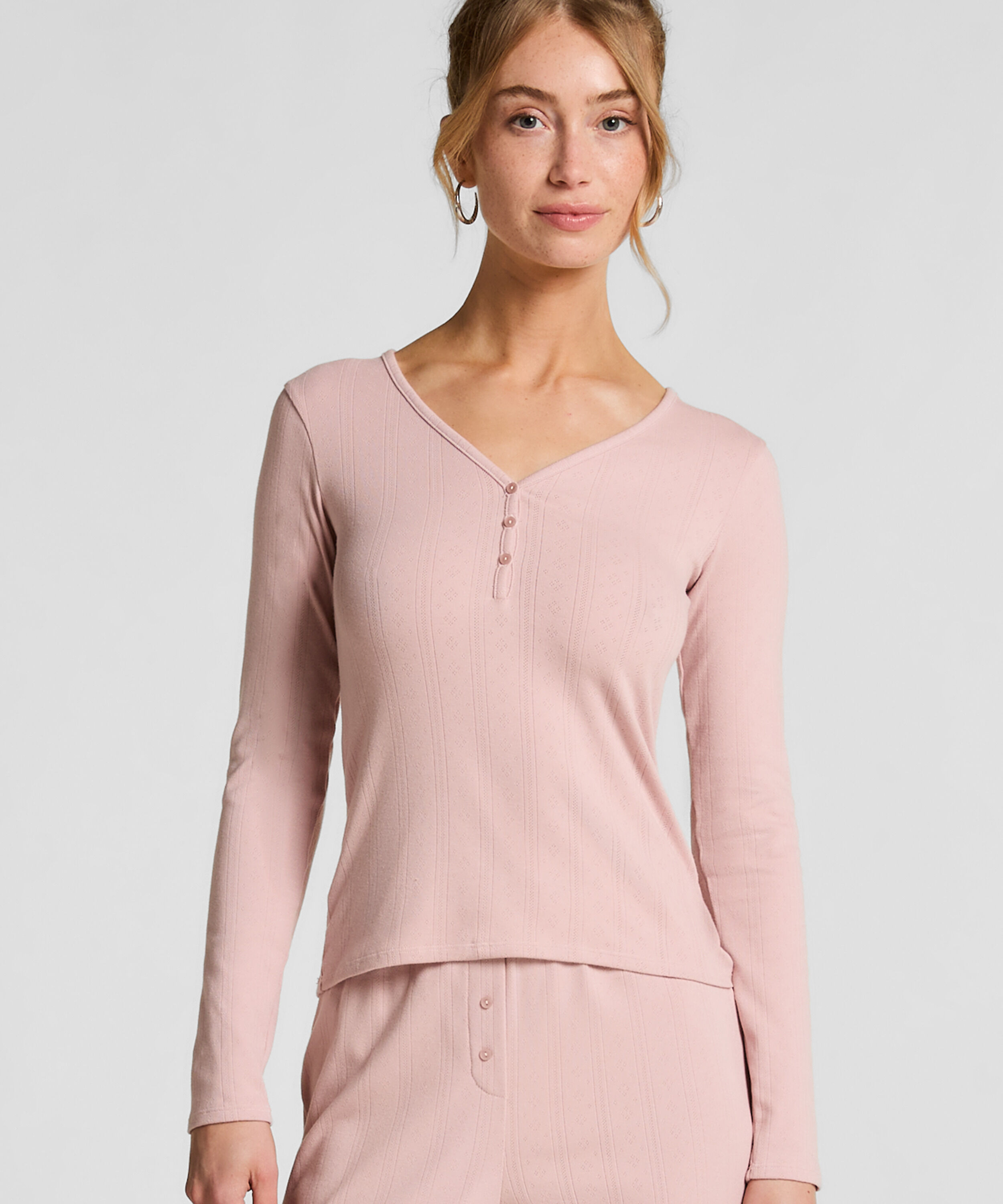 Pyjamastopp Henley, Rosa