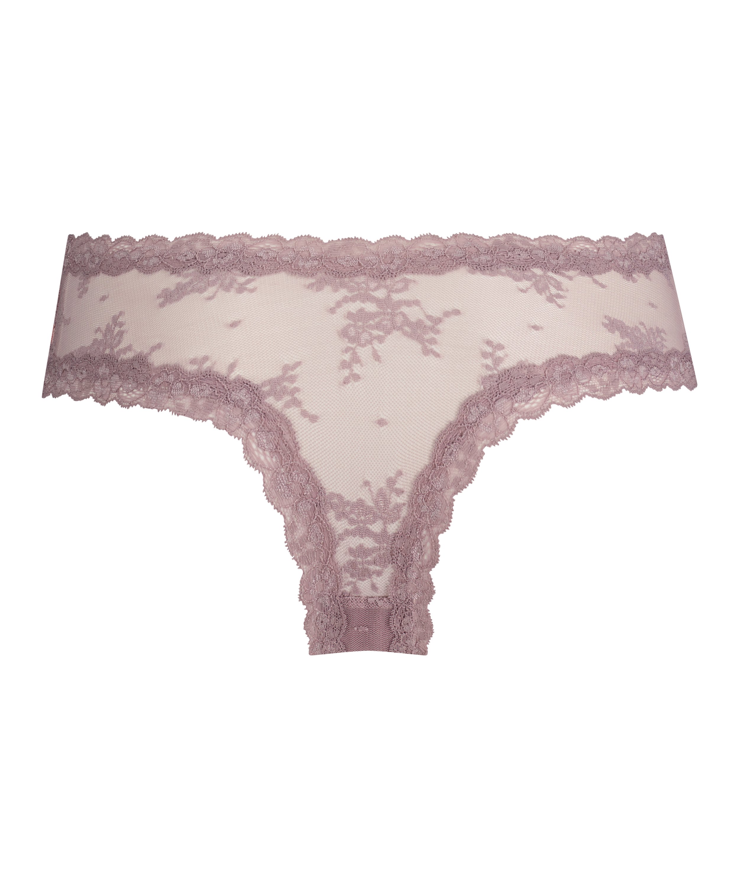 Brazilian-trosa V-shape Floral Mesh, Lila, main