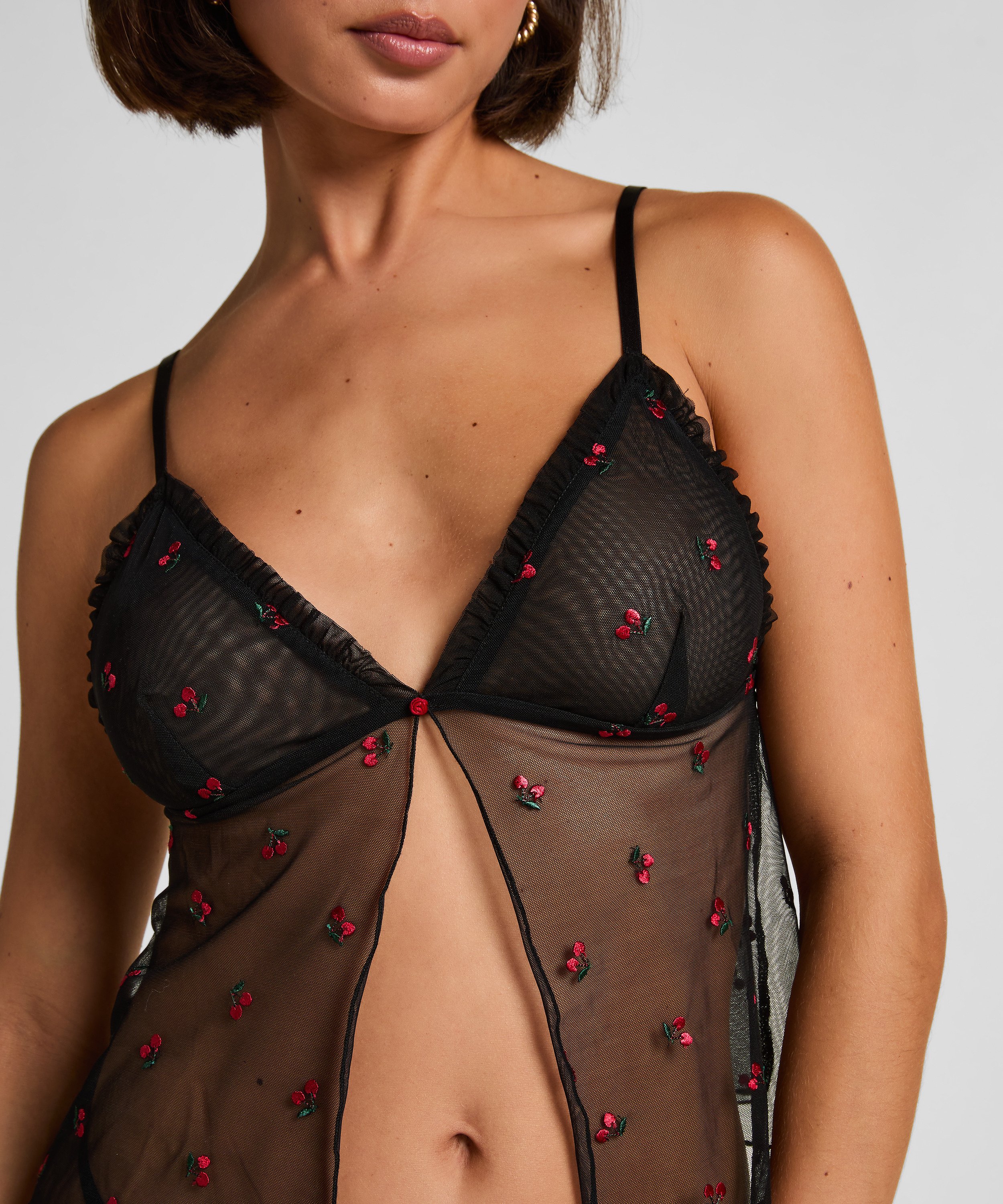 Linne mesh Chelsey, Svart, main