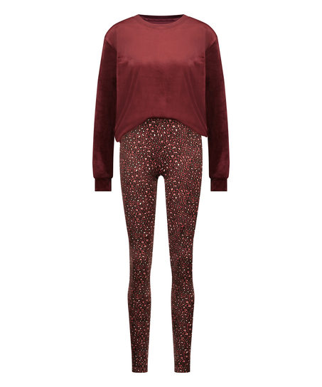 Pyjamaset med v&auml;ska, Lila