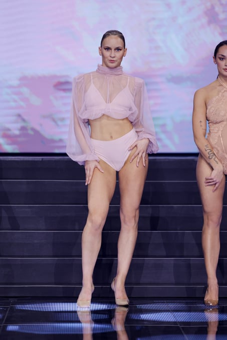 Triangel Bralette Smooth, Rosa