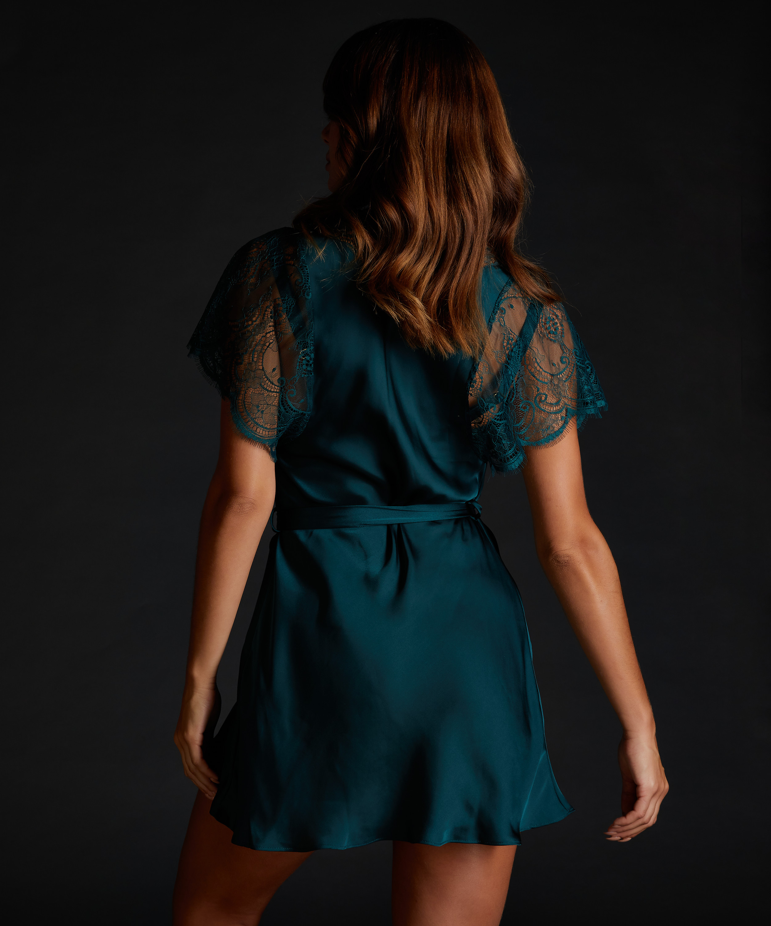 Coco satinkimono, Gr&ouml;n, main