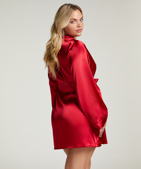 Kimono Satin, Röd