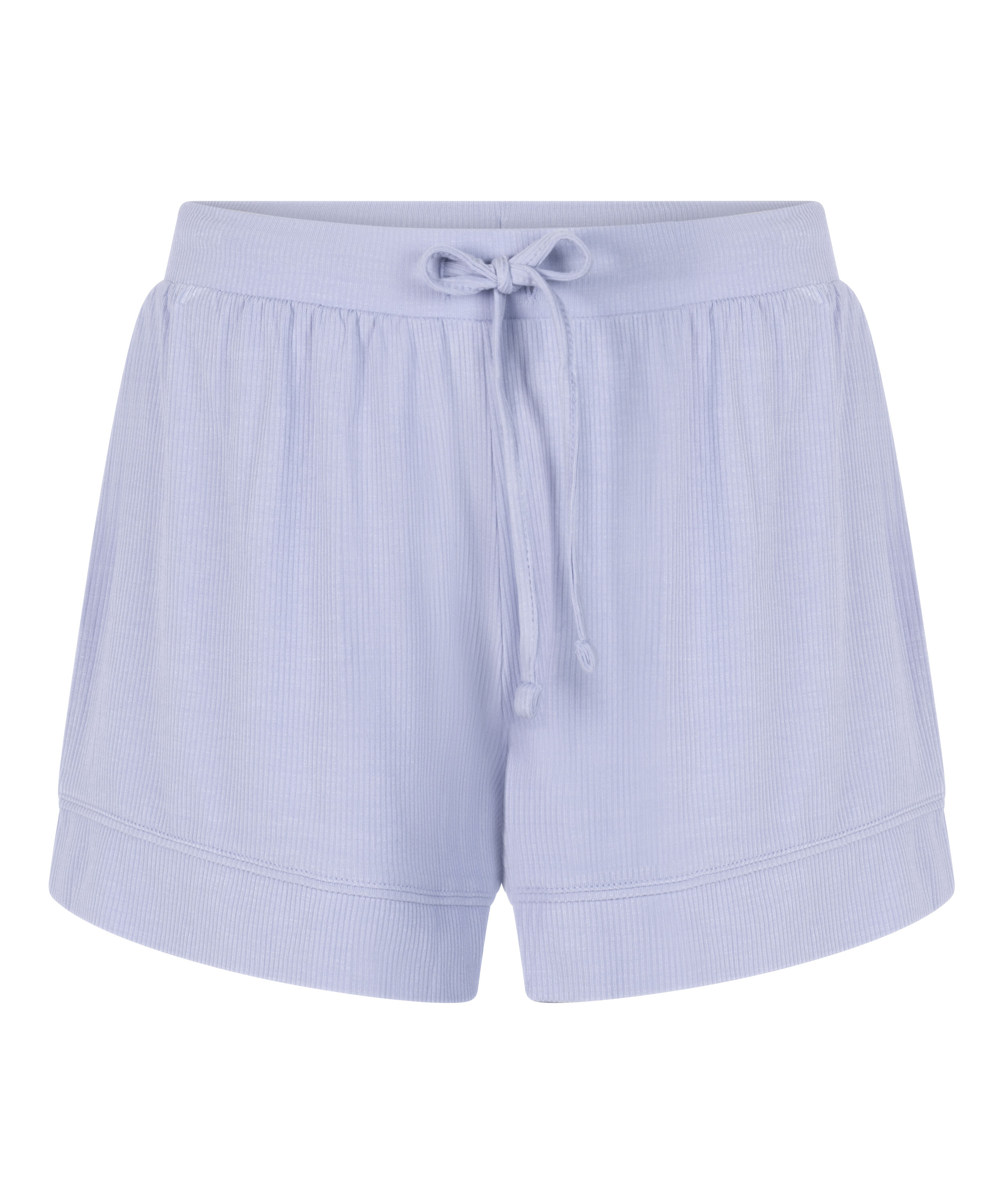 Essential-shorts i sl&auml;tstickad jersey, Bl&aring;
