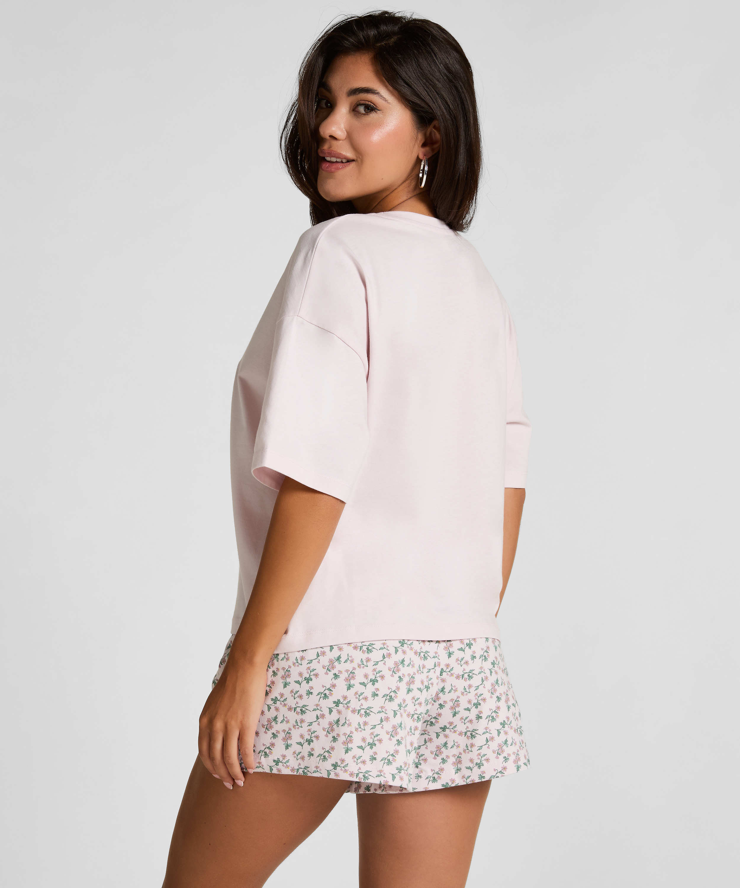 Pyjama Set Cotton Jersey Short, Lila, main