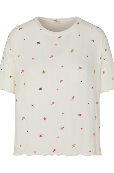 Hunkemöller Pyjamas Topp Pointelle dam – bild 3