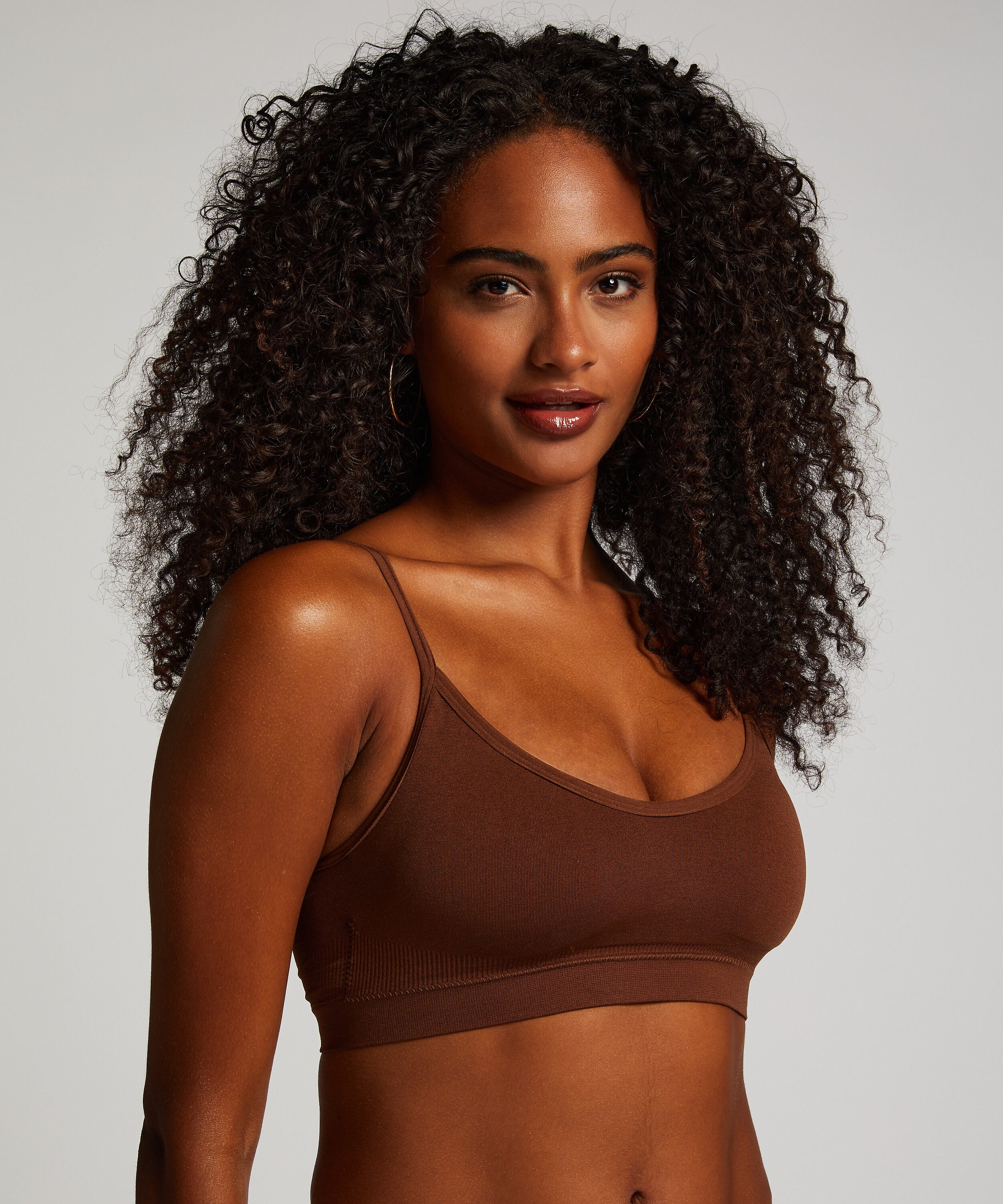 Bralette med remmar, Röd