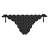 Scallop Goddess tanga-bikiniunderdel, Svart