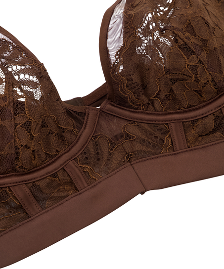 Icke formpressad bygel-bh Indigo, Brun