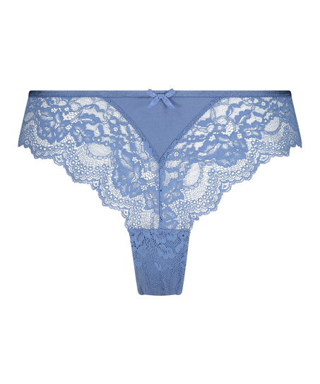 Högt skuren brazilian-trosa Dora, blå