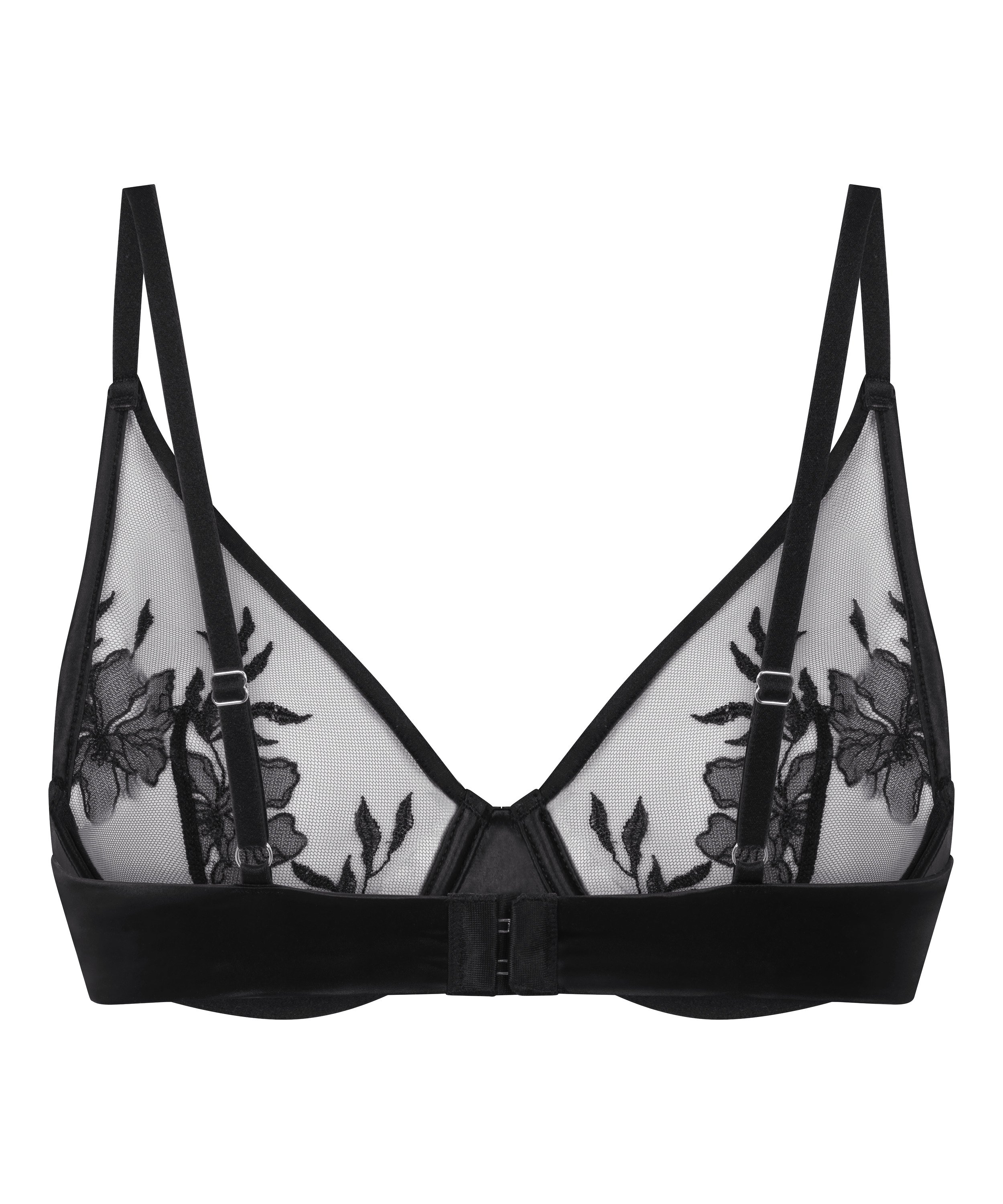 Hilton icke-formpressad bygel-bh, Svart, main