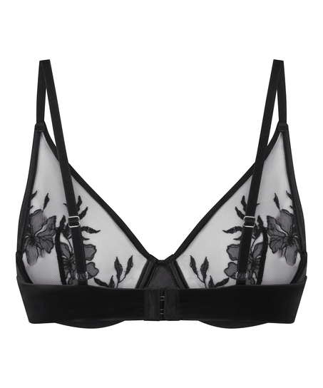 Hilton icke-formpressad bygel-bh, Svart