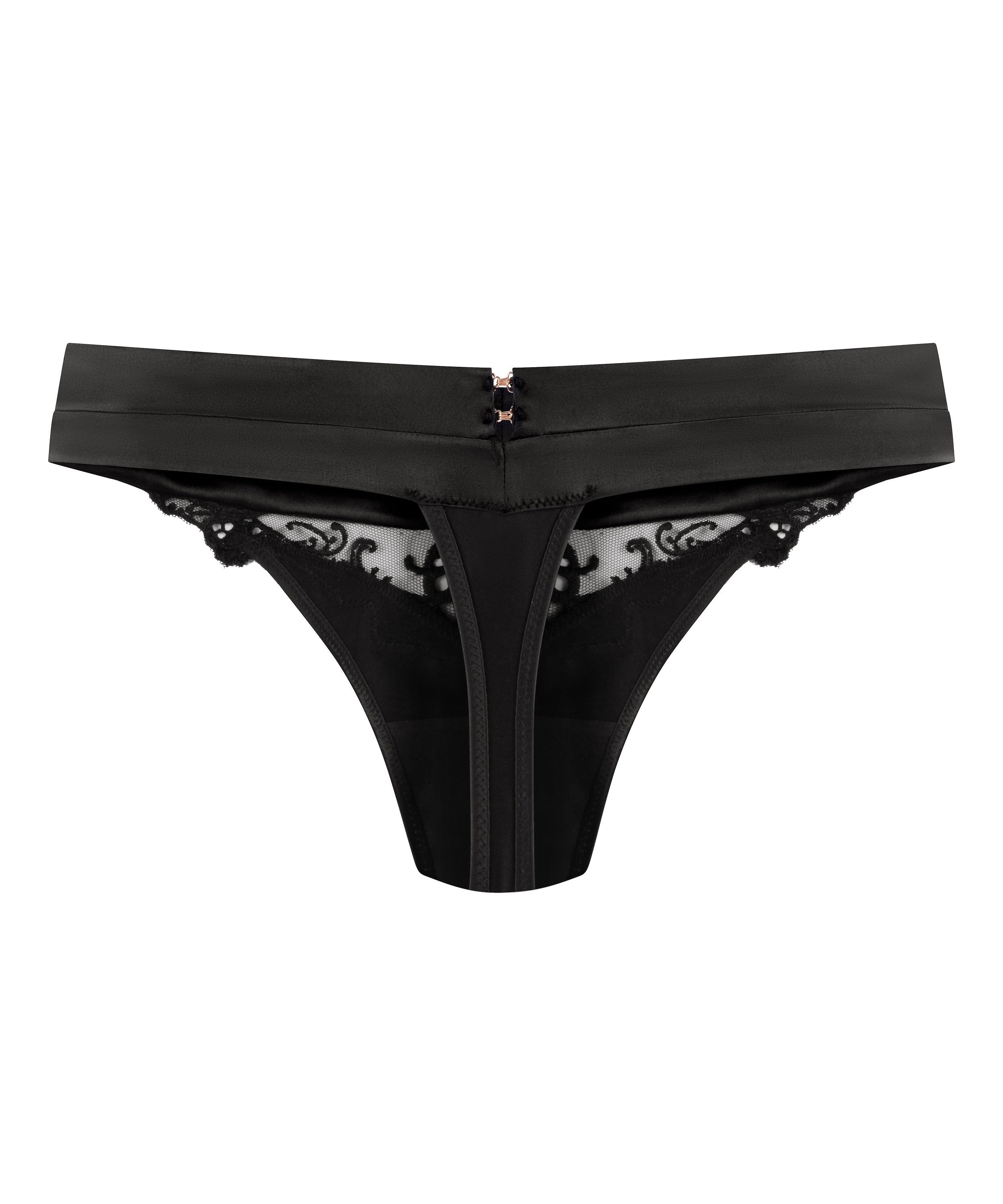 Sveta högt skuren stringtrosa, Svart, main